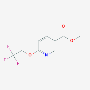 molecular formula C9H8F3NO3 B1608105 6-(2,2,2-三氟乙氧基)烟酸甲酯 CAS No. 287979-27-5