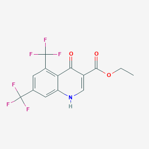 5,7-Bis(trifluoromethyl)-4-hydroxyquinoline-3-carboxylic acid ethyl ester