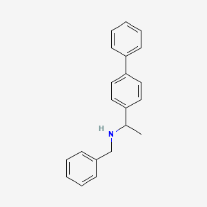 molecular formula C21H21N B1608120 N-benzyl-1-(4-phenylphenyl)ethanamine CAS No. 680185-82-4