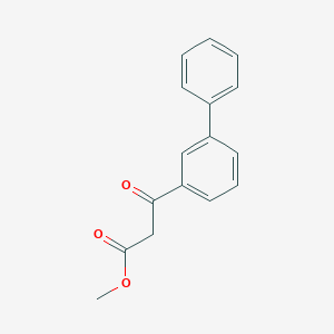 molecular formula C16H14O3 B1608121 Methyl 3-oxo-3-(3-phenylphenyl)propanoate CAS No. 677326-70-4
