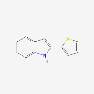 molecular formula C12H9NS B1608138 2-(thiophen-2-yl)-1H-indole CAS No. 55968-16-6