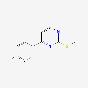 molecular formula C11H9ClN2S B1608141 4-(4-Chlorophenyl)-2-(methylthio)pyrimidine CAS No. 434941-55-6