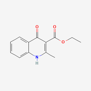 molecular formula C13H13NO3 B1608145 3-Quinolinecarboxylic acid, 4-hydroxy-2-methyl-, ethyl ester CAS No. 73987-39-0