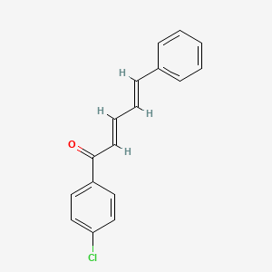 molecular formula C17H13ClO B1608157 (2E,4E)-1-(4-chlorophenyl)-5-phenylpenta-2,4-dien-1-one CAS No. 2204-33-3