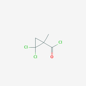 molecular formula C5H5Cl3O B1608160 2,2-Dichloro-1-methyl-cyclopropanecarbonyl chloride CAS No. 56447-09-7