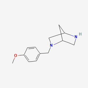 molecular formula C13H18N2O B1608168 2-[(4-Methoxyphenyl)methyl]-2,5-diazabicyclo[2.2.1]heptane CAS No. 845866-74-2
