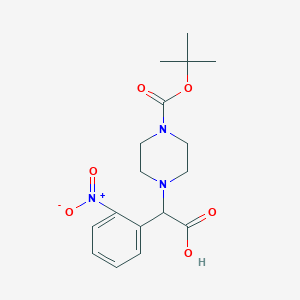 molecular formula C17H23N3O6 B1608173 2-(4-Boc-piperazinyl)-2-(2-nitrophenyl)acetic acid CAS No. 885274-14-6
