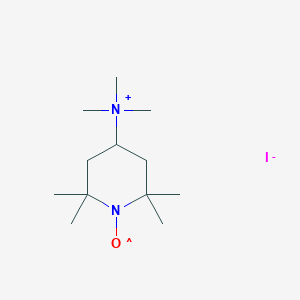 molecular formula C12H26IN2O B1608175 4-Trimethylammonium-2,2,6,6-tetramethylpiperidine-1-oxyl iodide CAS No. 64525-01-5