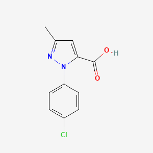 molecular formula C11H9ClN2O2 B1608181 1-(4-氯苯基)-3-甲基-1H-吡唑-5-羧酸 CAS No. 15943-84-7