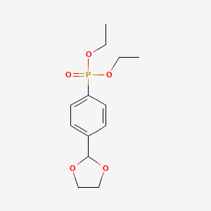 molecular formula C13H19O5P B1608185 2-(4-Diethoxyphosphorylphenyl)-1,3-dioxolane CAS No. 85416-98-4