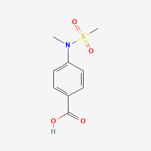 molecular formula C9H11NO4S B1608189 4-[甲基（甲磺酰基）氨基]苯甲酸 CAS No. 200393-68-6