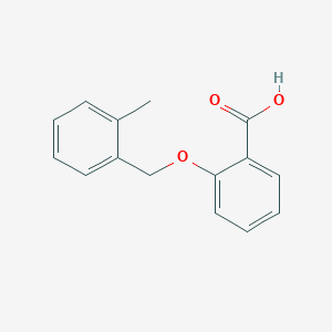 molecular formula C15H14O3 B1608193 2-[(2-Methylbenzyl)oxy]benzoic acid CAS No. 743440-26-8