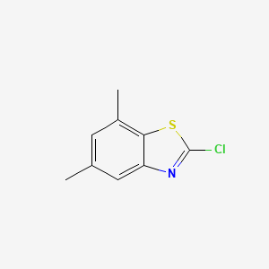 molecular formula C9H8ClNS B1608194 2-Chloro-5,7-dimethyl-1,3-benzothiazole CAS No. 791594-81-5