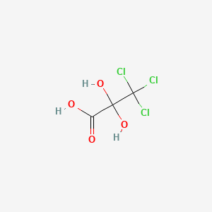 molecular formula C3H3Cl3O4 B1608202 3,3,3-Trichloro-2,2-dihydroxypropionic acid CAS No. 73257-73-5