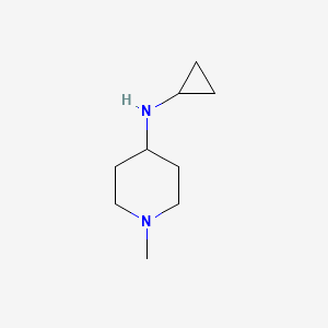 molecular formula C9H18N2 B1608208 N-环丙基-1-甲基哌啶-4-胺 CAS No. 387358-48-7
