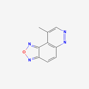molecular formula C9H6N4O B1608209 9-Methyl[1,2,5]oxadiazolo[3,4-f]cinnoline CAS No. 272776-07-5