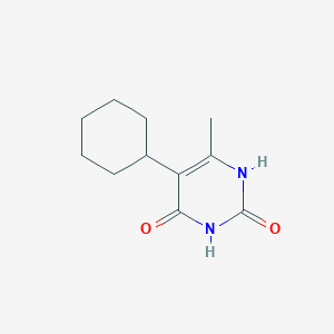 molecular formula C11H16N2O2 B160821 5-环己基-6-甲基尿嘧啶 CAS No. 135676-14-1