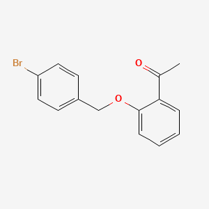 molecular formula C15H13BrO2 B1608213 2'-(4-Bromobenzyloxy)acetophenone CAS No. 845866-47-9