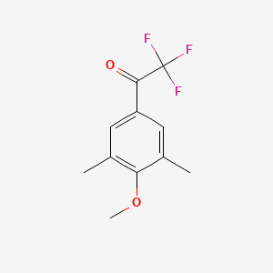 molecular formula C11H11F3O2 B1608218 2,2,2-Trifluoro-1-(4-methoxy-3,5-dimethylphenyl)ethanone CAS No. 845823-08-7