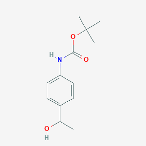 molecular formula C13H19NO3 B1608239 Tert-butyl N-[4-(1-hydroxyethyl)phenyl]carbamate CAS No. 232597-44-3