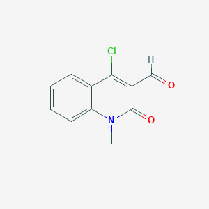 molecular formula C11H8ClNO2 B1608251 4-Chloro-1-methyl-2-oxo-1,2-dihydroquinoline-3-carbaldehyde CAS No. 96600-76-9