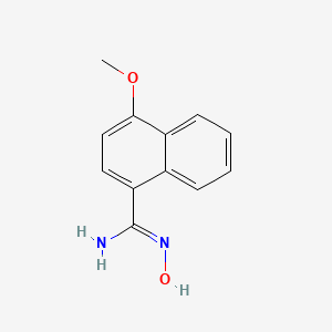 molecular formula C12H12N2O2 B1608253 N-Hydroxy-4-methoxy-naphthalene-1-carboxamidine CAS No. 690632-32-7