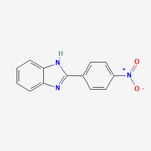 molecular formula C13H9N3O2 B1608270 2-(4-硝基苯基)-1H-苯并咪唑 CAS No. 729-13-5