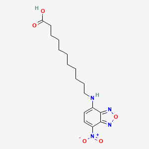 molecular formula C17H24N4O5 B1608278 11-(7-Nitrobenzofurazan-4-ylamino)undecanoic acid CAS No. 351002-77-2