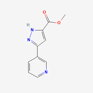 molecular formula C10H9N3O2 B1608281 5-(吡啶-3-基)-1H-吡唑-3-羧酸甲酯 CAS No. 898052-20-5