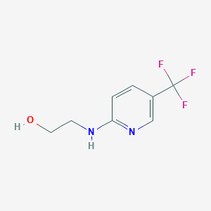 molecular formula C8H9F3N2O B1608282 2-{[5-(三氟甲基)吡啶-2-基]氨基}乙醇 CAS No. 874630-03-2