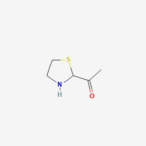 molecular formula C5H9NOS B1608284 2-Acetylthiazolidine CAS No. 67399-73-9