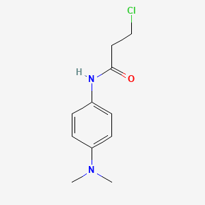 molecular formula C11H15ClN2O B1608307 3-chloro-N-[4-(dimethylamino)phenyl]propanamide CAS No. 544667-97-2