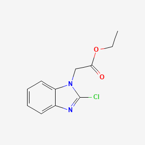 molecular formula C11H11ClN2O2 B1608308 1-(Ethoxycarbonylmethyl)-2-chlorobenzimidazole CAS No. 59769-22-1