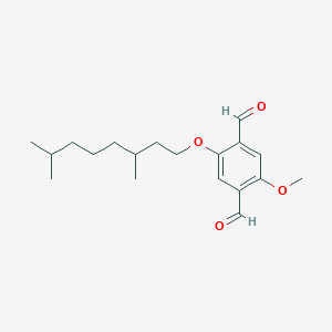 molecular formula C19H28O4 B1608319 2-(3,7-Dimethyloctoxy)-5-methoxyterephthalaldehyde CAS No. 207394-56-7
