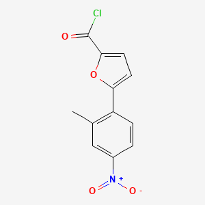 molecular formula C12H8ClNO4 B1608320 5-(2-Methyl-4-nitrophenyl)furan-2-carbonyl chloride CAS No. 381178-60-5