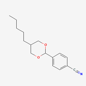B1608328 4-(5-Pentyl-1,3-dioxan-2-yl)benzonitrile CAS No. 74240-66-7