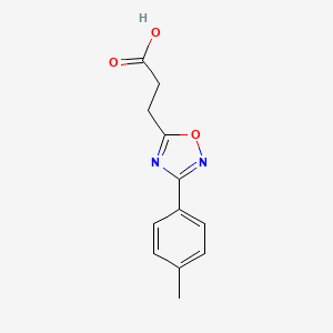 molecular formula C12H12N2O3 B1608332 3-[3-(4-甲基苯基)-1,2,4-噁二唑-5-基]丙酸 CAS No. 94192-17-3