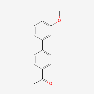 molecular formula C15H14O2 B1608334 1-[4-(3-甲氧基苯基)苯基]乙酮 CAS No. 76650-30-1