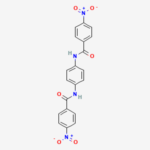 molecular formula C20H14N4O6 B1608370 N,N'-(1,4-苯基)双(4-硝基苯甲酰胺) CAS No. 5922-25-8