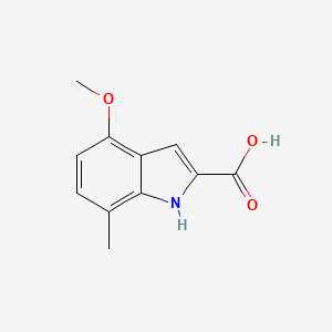 molecular formula C11H11NO3 B1608380 4-methoxy-7-methyl-1H-indole-2-carboxylic Acid CAS No. 383132-77-2