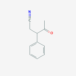 molecular formula C11H11NO B1608381 4-氧代-3-苯基戊腈 CAS No. 21953-95-7