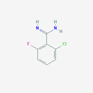 molecular formula C7H6ClFN2 B1608383 2-Chloro-6-fluoro-benzamidine CAS No. 885963-38-2