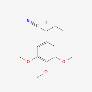 molecular formula C14H19NO3 B1608434 3-Methyl-2-(3,4,5-trimethoxyphenyl)butanenitrile CAS No. 36622-33-0