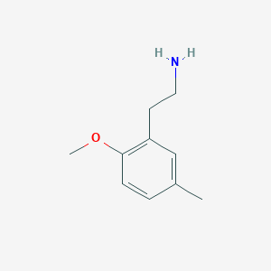 molecular formula C10H15NO B1608439 2-(2-Methoxy-5-methylphenyl)ethanamine CAS No. 46035-71-6