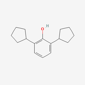 molecular formula C16H22O B1608444 2,6-Dicyclopentylphenol CAS No. 66003-79-0