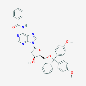 molecular formula C38H35N5O6 B160845 N6-Benzoyl-5'-O-(4,4'-dimethoxytrityl)-2'-deoxyadenosine CAS No. 64325-78-6