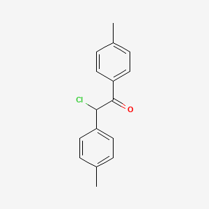 molecular formula C16H15ClO B1608460 2-Chloro-1,2-di-p-tolyl-ethanone CAS No. 71193-32-3