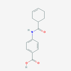 molecular formula C14H15NO3 B1608462 4-(cyclohex-3-ene-1-carbonylamino)benzoic Acid CAS No. 54056-83-6