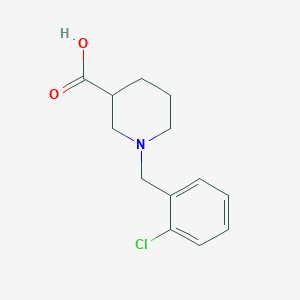 molecular formula C13H16ClNO2 B1608464 1-(2-Хлорбензил)пиперидин-3-карбоновая кислота CAS No. 853649-08-8