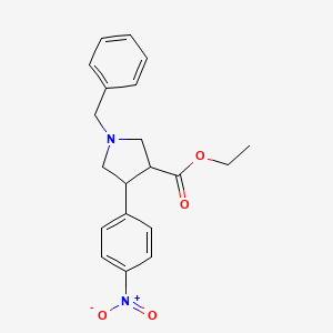 molecular formula C20H22N2O4 B1608470 1-苄基-4-(4-硝基苯基)吡咯烷-3-羧酸乙酯 CAS No. 306305-35-1